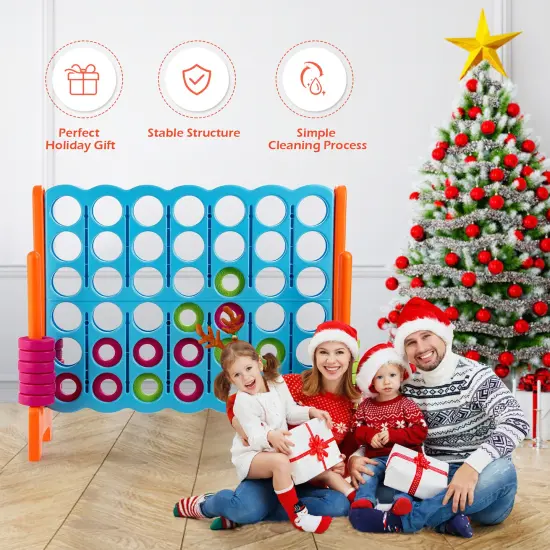 Costway Jumbo 4-to-Score 4 in A Row Giant Game Set Indoor Outdoor Kids Adults Family Fun {4}