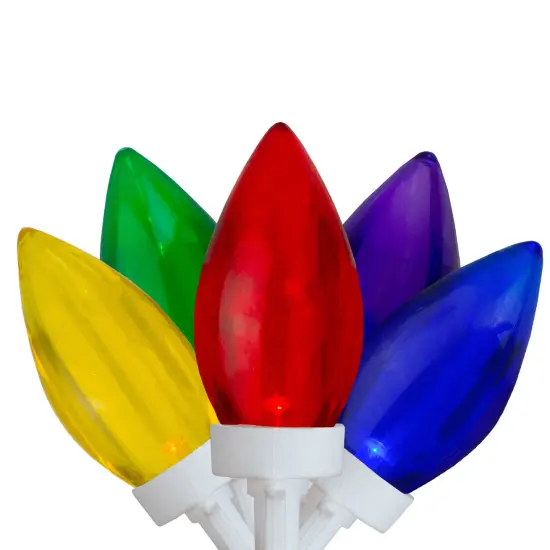 Northlight LED C9 Christmas Lights - Multicolor - 16' White Wire - 25ct {1}