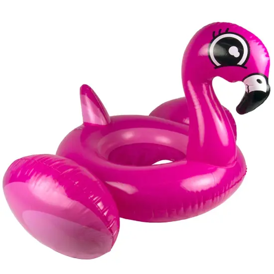 Swim Central 30" Inflatable Pink Flamingo Pre Swimmer Baby Rider Swimming Pool Float {1}