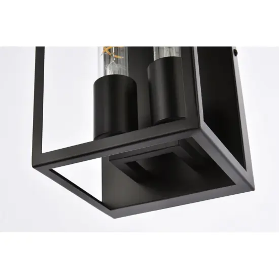 Voir 2 lights wall sconce in black {6}