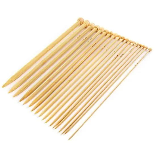 36 PCS Bamboo Knitting Needles Set (18 Sizes From 2.0mm to 10.0mm) {6}