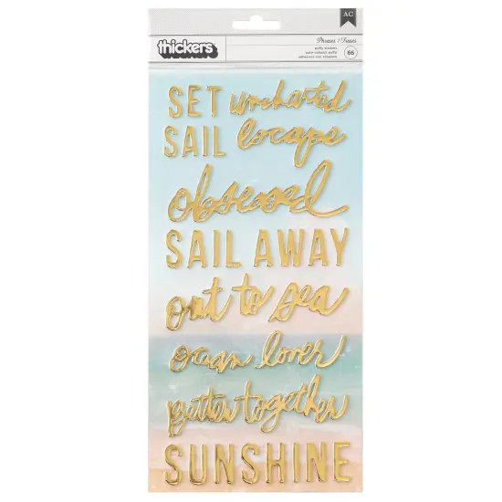 Heidi Swapp Set Sail Thickers Stickers 66/Pkg-Phrase {1}