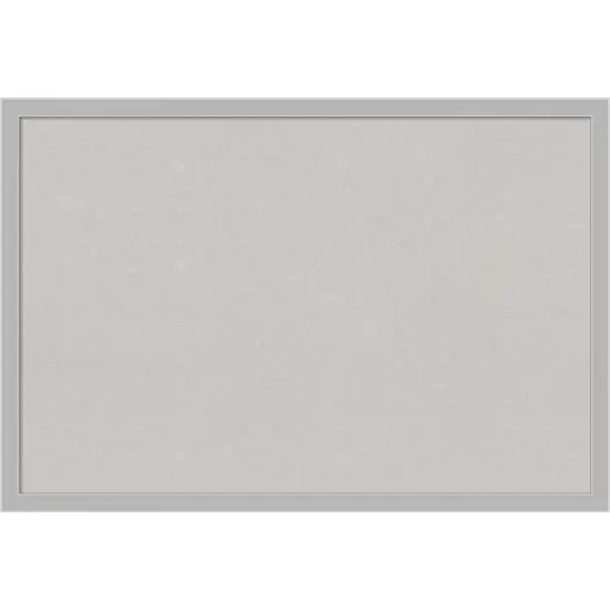 Hera Chrome Framed Corkboard, Grey Cork {1}