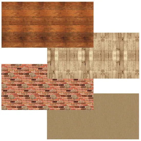 Bulletin Board Art Paper, Rustic Assortment, 48" x 12', 4 Rolls {1}