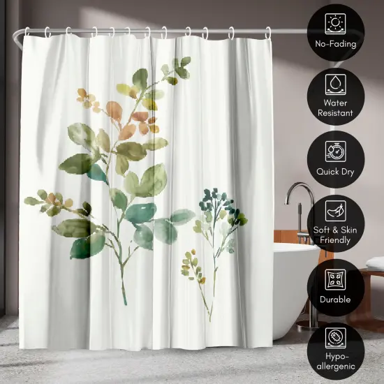 Americanflat 71" x 74" Shower Curtain, True And Fair by PI Creative Art {4}