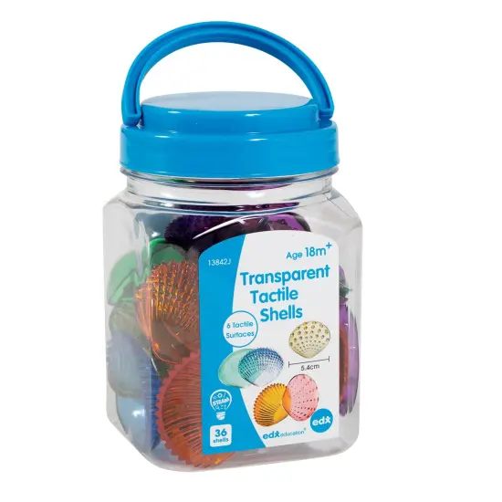 Tactile Shells - Transparent - Mini Jar - Set of 36 {3}