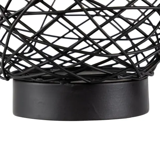 Northlight Small Woven Ombre Iron Votive Candle Holder - 6.25" - Black and Gold {6}