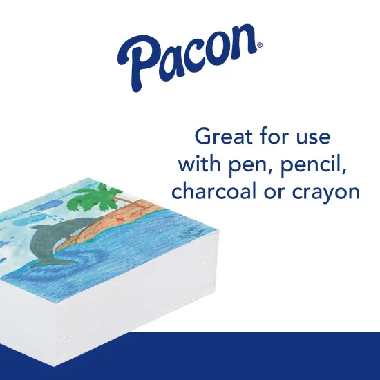 Plain White Newsprint 12" x 18", 500 Sheets Per Pack, 2 Packs {4}