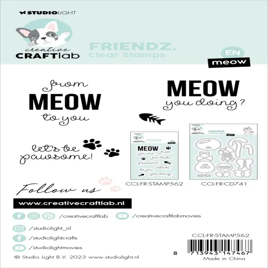 Studio Light Clear Stamp Set-Nr. 562, Meow Friendz {3}
