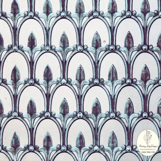 Iron Patina Gate - Art paper for Decoupage and Mixed Media by Painting Lady Designs {1}