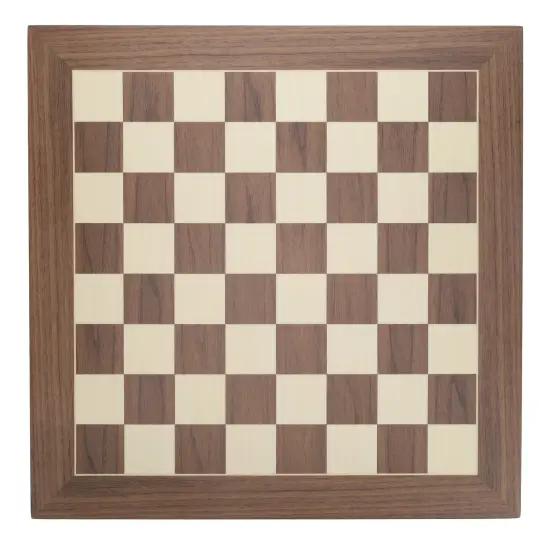 WE Games Deluxe Walnut and Sycamore Wooden Chess Board - 21.75 inches {1}