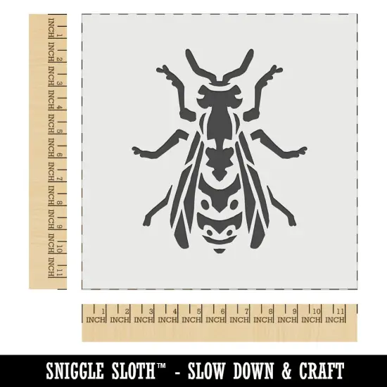 Hornet Wasp Yellow Jacket Winged Insect Bug Wall Cookie DIY Craft Reusable Stencil {1}