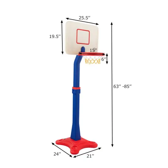 Kids Adjustable Height Basketball Hoop Stand {5}