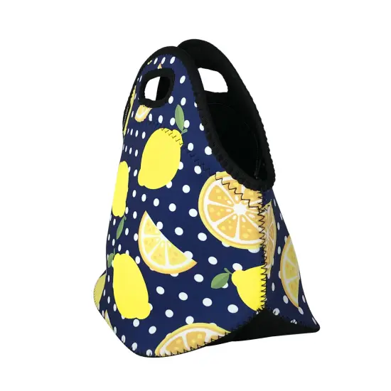 Wrapables Insulated Neoprene Lunch Bag Lemons {2}