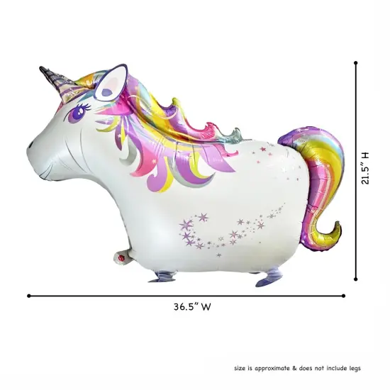 Wrapables Walking Animal Pet Balloon (Set of 3) Unicorn {2}