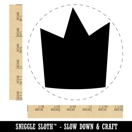 Silly Crown Self-Inking Rubber Stamp for Stamping Crafting Planners Blue {1}