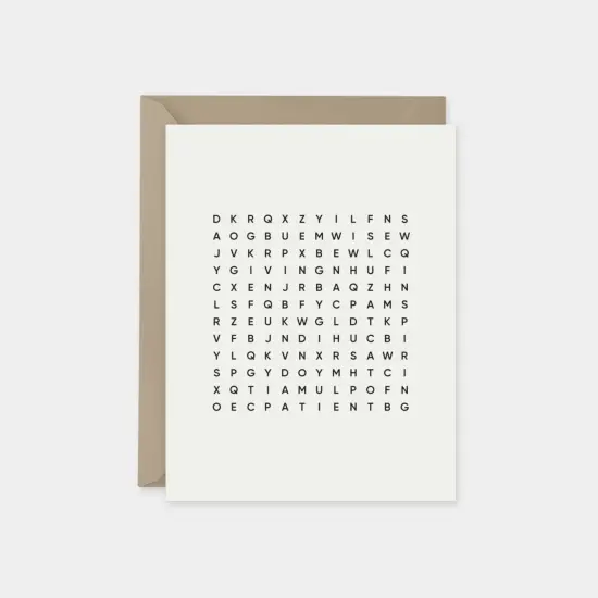 Parchment Father's Day Word Search Card {3}