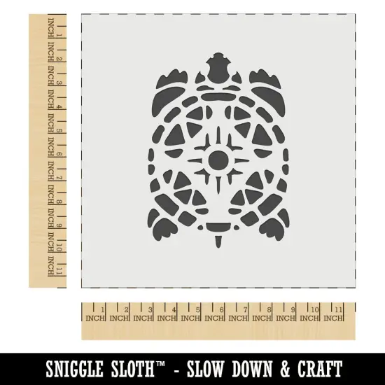 Southwestern Style Tribal Turtle Tortoise Terrapin Wall Cookie DIY Craft Reusable Stencil {1}