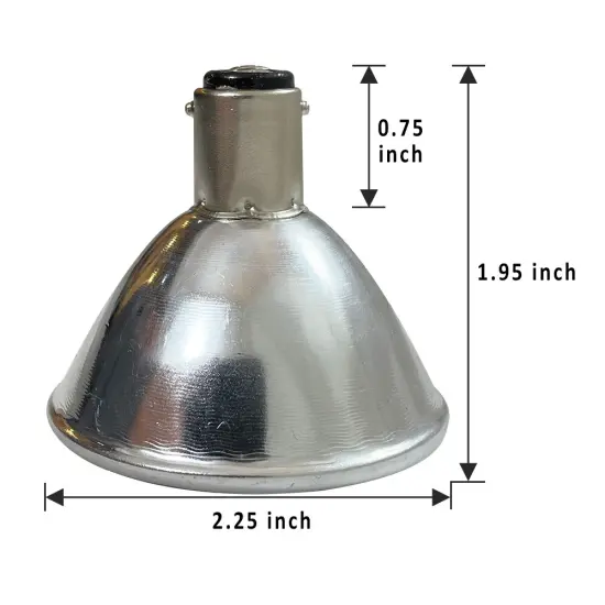 50w AR56 ALR18 BA15d Frosted Halogen Light Bulb {2}