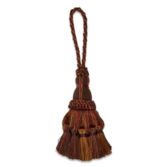 Ciara Fiber Tassel 5 1/4" Chocolate Multi {1}
