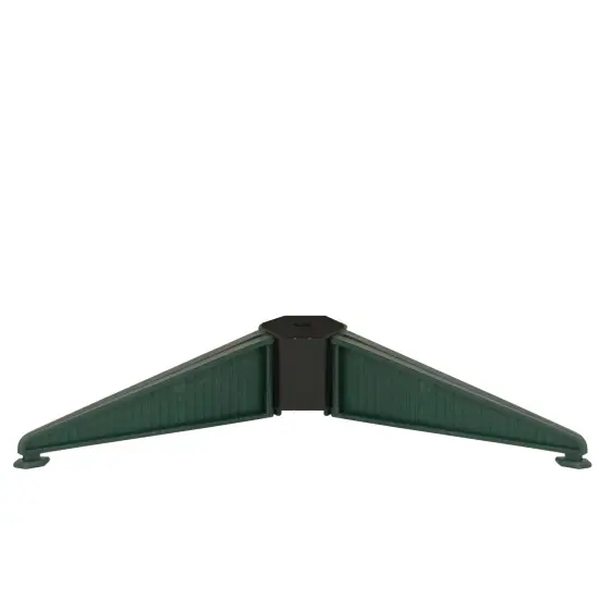 Northlight 3' Pre-Lit Heavily Flocked Medium Pine Artificial Christmas Tree - Warm White LED Lights Green {7}