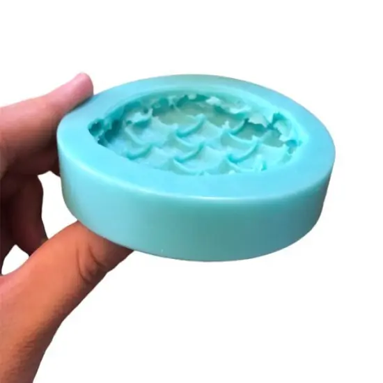 2.85 Inch Lattice Pie Crust Topper| Pie Crust Shape Silicone Mold| Soap| Candle | Mold for Wax| Mold for Resin| Not Food Grade {4}