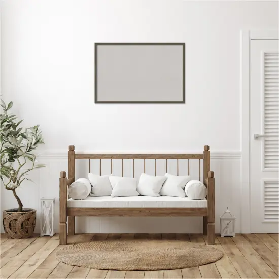 Svelte Wood Framed Corkboard, Grey Cork Svelte Clay Grey {6}