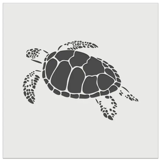 Swimming Sea Turtle Wall Cookie DIY Craft Reusable Stencil {2}