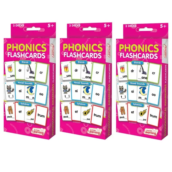 Phonics Flashcards, 3 Sets Per Pack, 3 Packs {1}