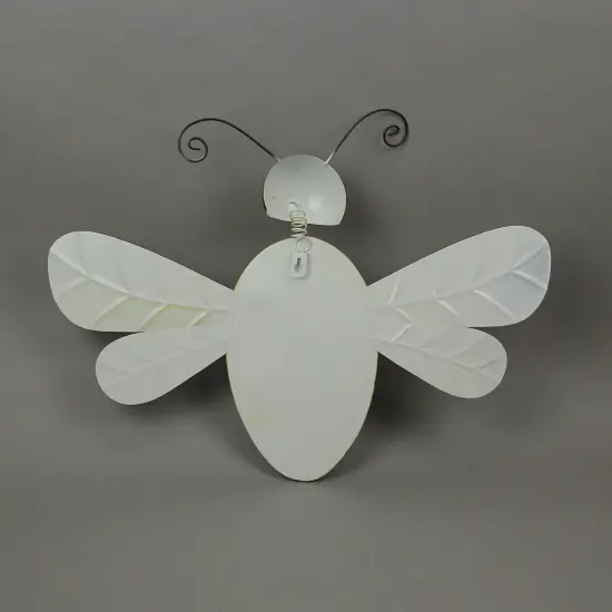 Black & Yellow Metal Bumble Bee Wall Pocket Planter Rustic Decorative Plant Vase {4}