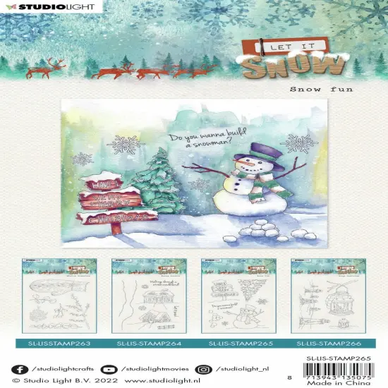 Studio Light Let It Snow Clear Stamps-Nr. 265, Snow Fun {2}