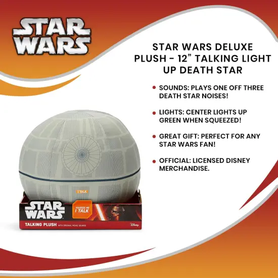 Star Wars Deluxe Plush - 12&rdquo; Talking Light Up Death Star {6}