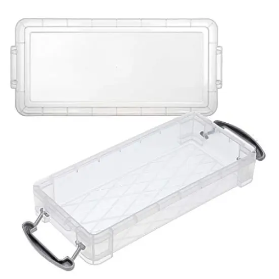 BTSKY Large Capacity Pencil Box, Office Supplies Storage Organizer Box, Brush Painting Pencils Storage Box Watercolor Pen Container Drawing Tools(6 Pack) {3}