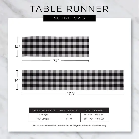 DII Stone Tri Color Check Table Runner {5}
