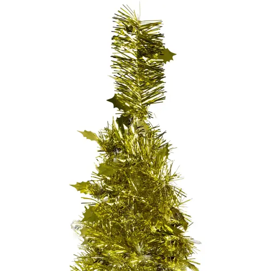 Northlight 4' Gold Tinsel Pop-Up Artificial Christmas Tree, Unlit {6}