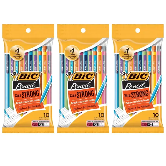 Mechanical Pencils, 0.9mm, 10 Per Pack, 3 Packs {1}