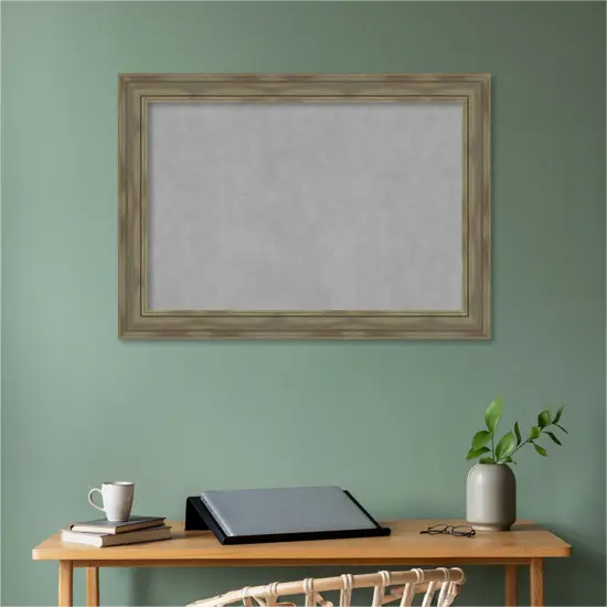 Alexandria Wood Framed Magnetic Board Alexandria Greywash {5}