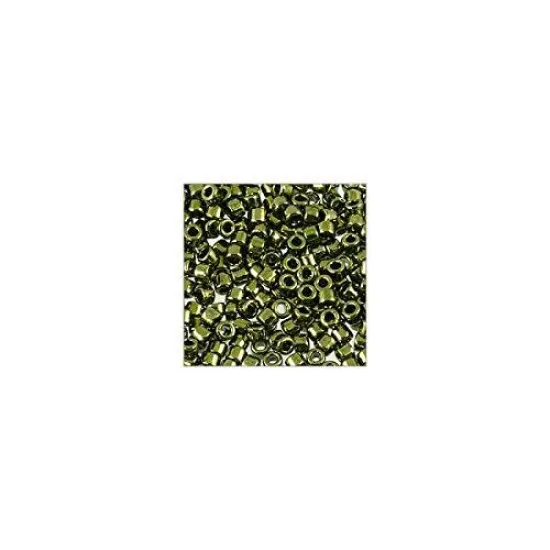 Miyuki Delica Seed Bead 11/0 Metallic Olive {4}