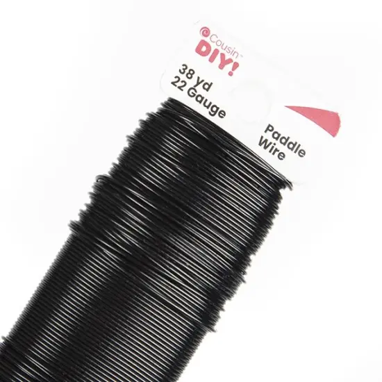 CousinDIY Paddle Wire 22 Gauge 38yd-Black {4}