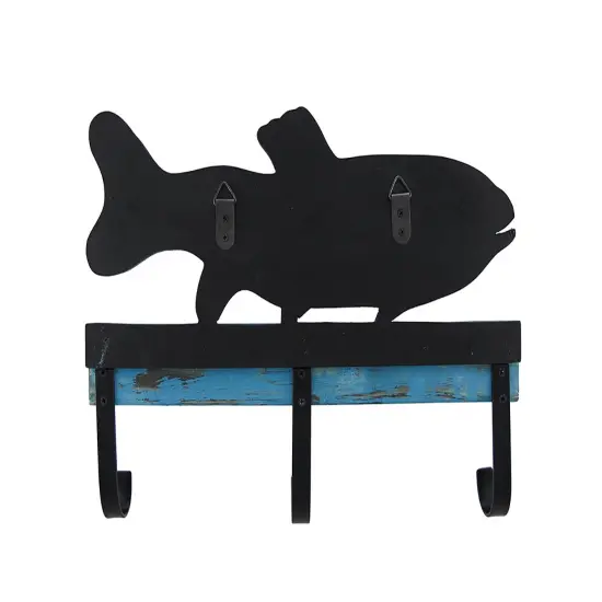Chalk it to Me Fish Shaped Chalkboard with Wall Hooks {4}