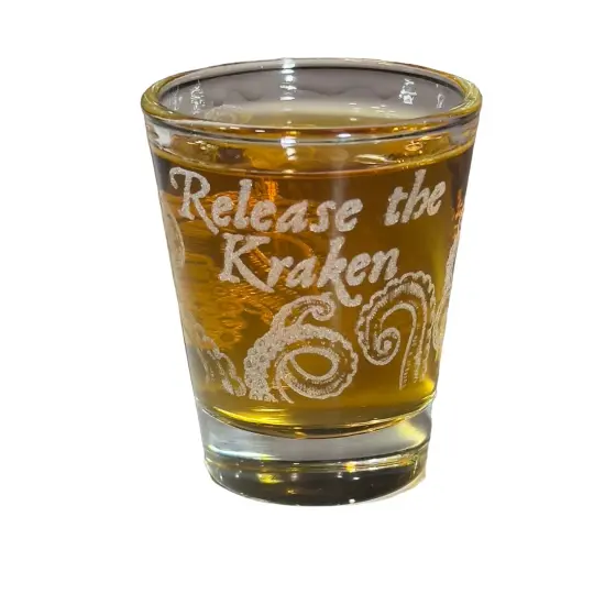 2oz Release the Kraken Shotglass LASER {1}