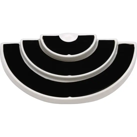 New 36 Slot 3 Tier Black/White Ring Display Foam Jewelry Stand {2}