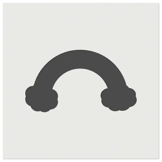 Rainbow with Clouds Solid Wall Cookie DIY Craft Reusable Stencil {2}