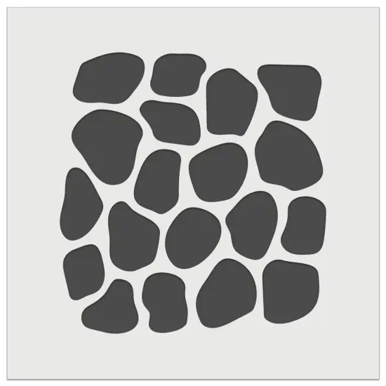 Stone Wall Pavement Pattern Wall Cookie DIY Craft Reusable Stencil {2}