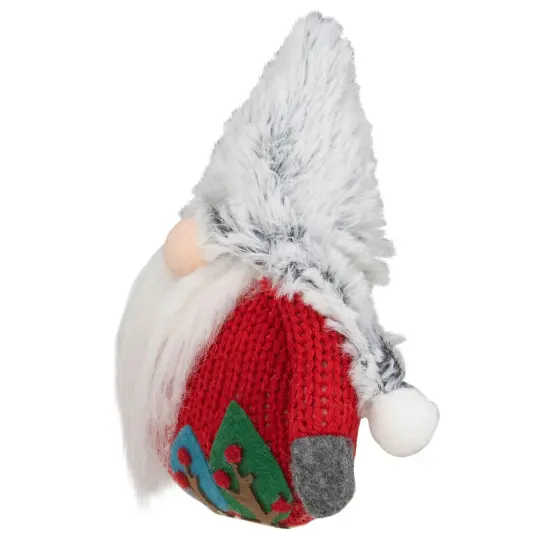 Northlight 6" Plush Red and Gray Stuffed Christmas Gnome {4}
