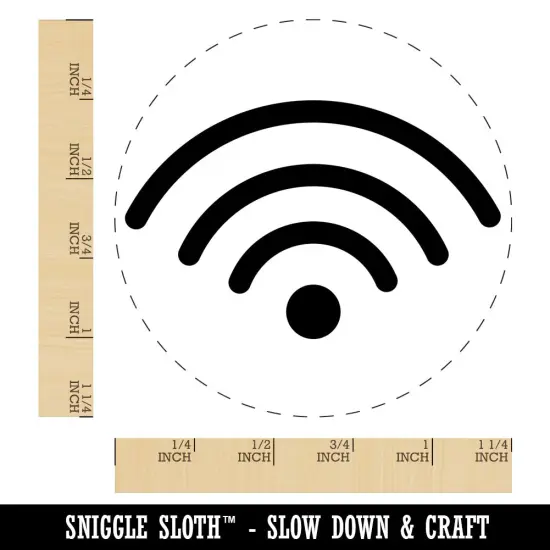 Internet Wifi Symbol Rubber Stamp for Stamping Crafting Planners {1}