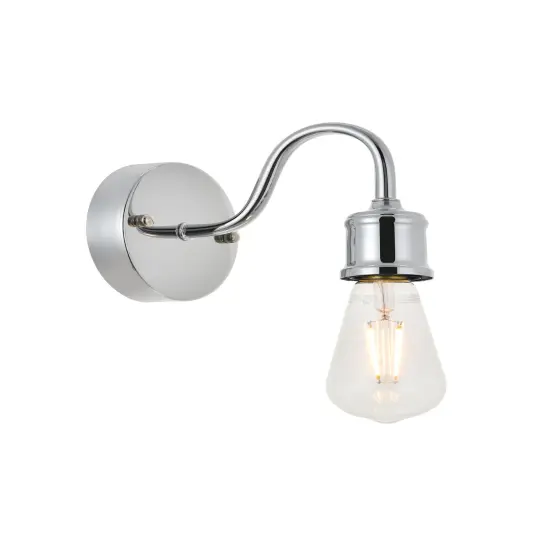 Serif 1 light chrome Wall Sconce {6}