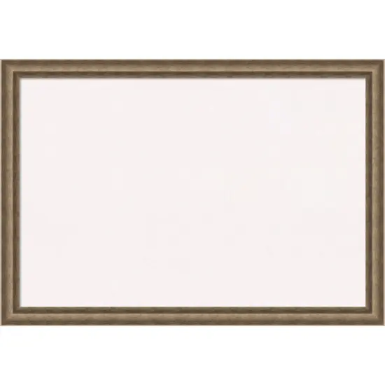 Angled Wood Framed Corkboard, White Cork Bronze {7}