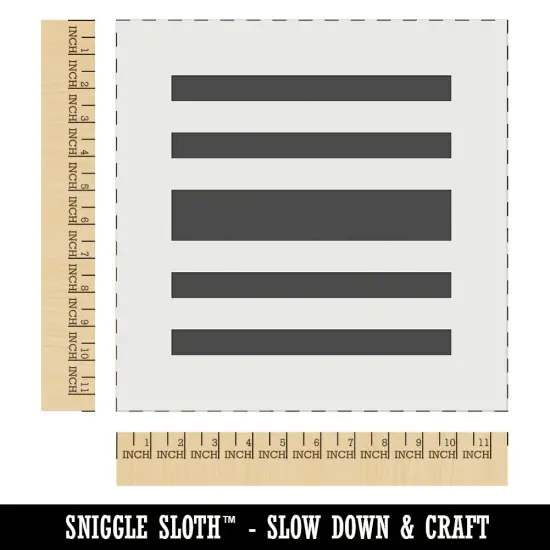 Stripe Pattern Background Wall Cookie DIY Craft Reusable Stencil {1}