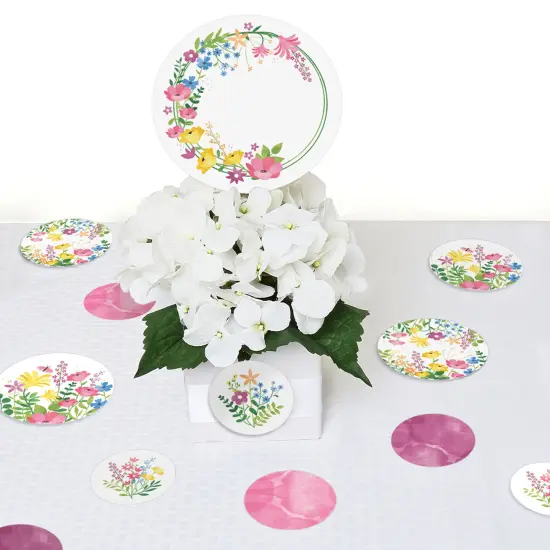 Big Dot of Happiness Wildflowers - Boho Floral Party Giant Circle Confetti - Party Decorations - Large Confetti 27 Count {7}
